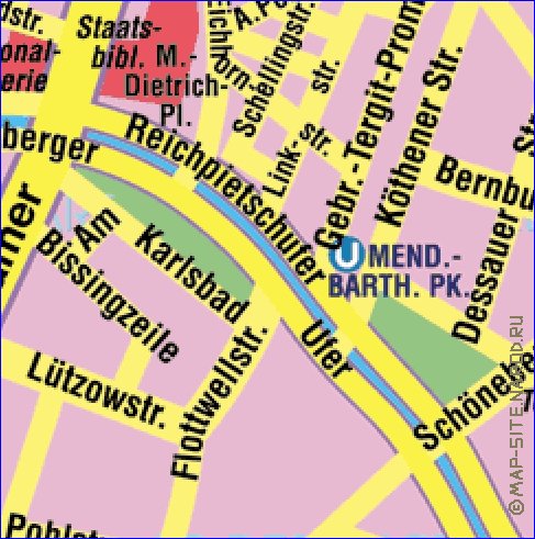 carte de Berlin en allemand