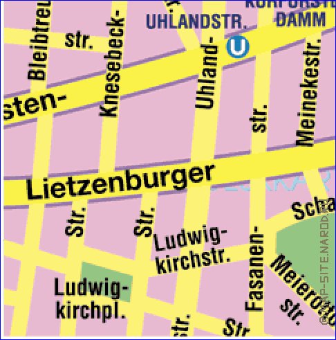 carte de Berlin en allemand