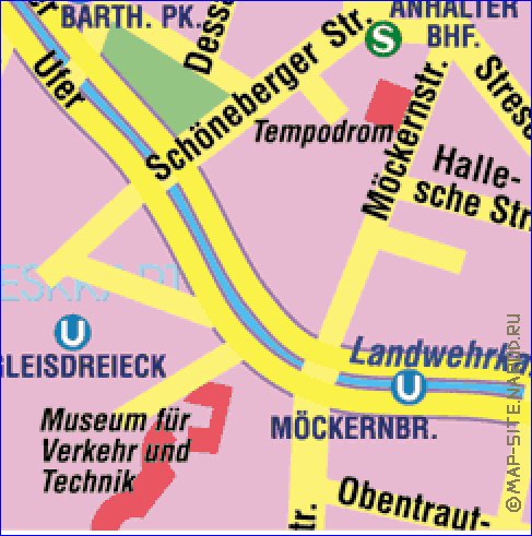 carte de Berlin en allemand