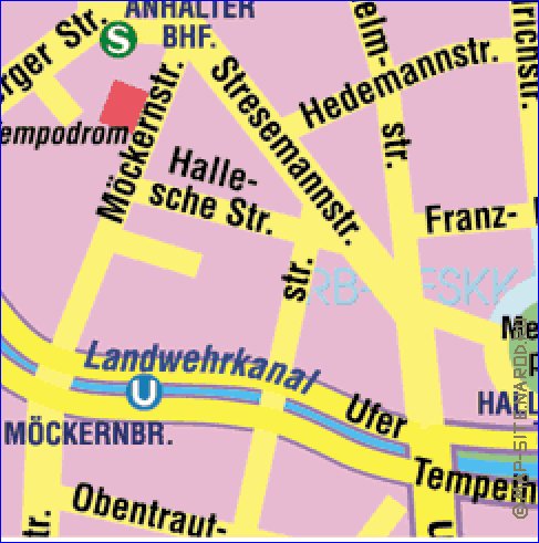 carte de Berlin en allemand