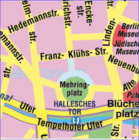 carte de Berlin en allemand