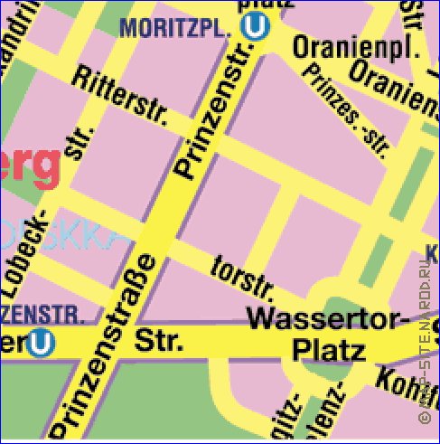 carte de Berlin en allemand