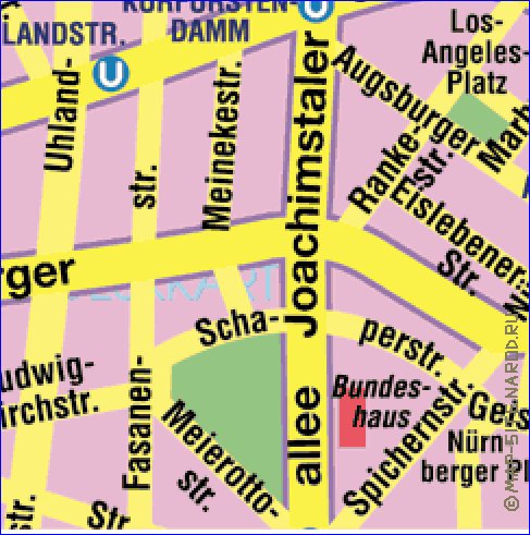 carte de Berlin en allemand