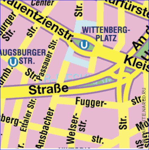mapa de Berlim em alemao