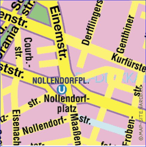 carte de Berlin en allemand