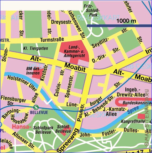 carte de Berlin en allemand