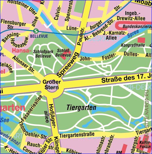 carte de Berlin en allemand