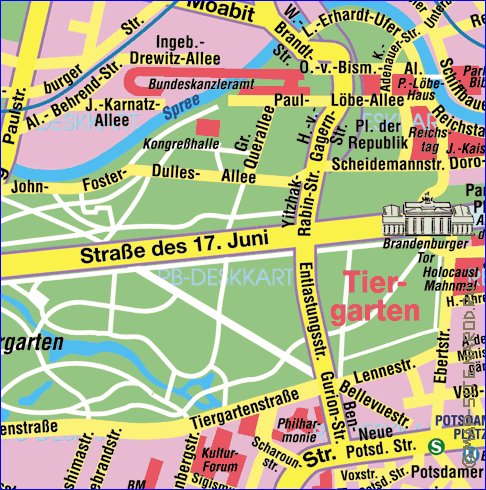 carte de Berlin en allemand