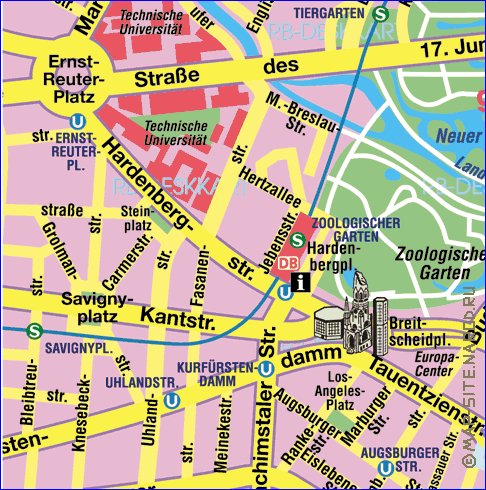 carte de Berlin en allemand