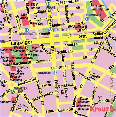 carte de Berlin en allemand