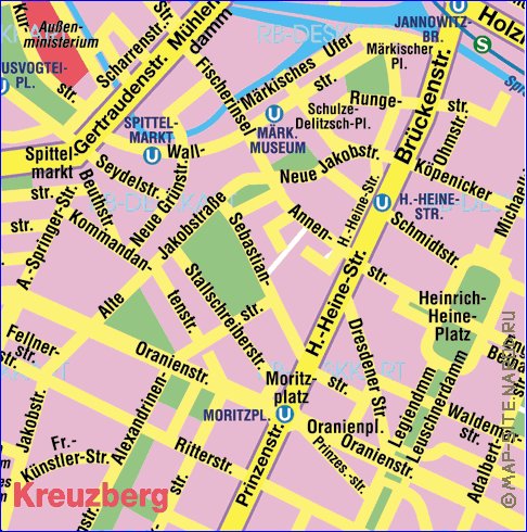 carte de Berlin en allemand