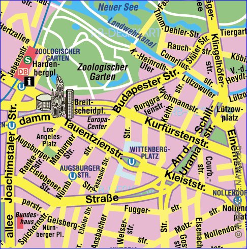 carte de Berlin en allemand