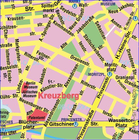 carte de Berlin en allemand