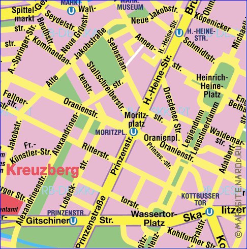 carte de Berlin en allemand