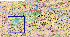 mapa de Berlim em alemao