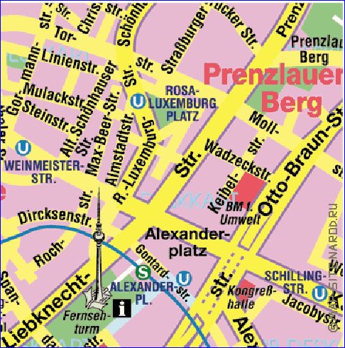 carte de Berlin en allemand