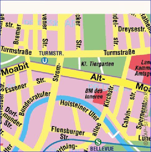 carte de Berlin en allemand