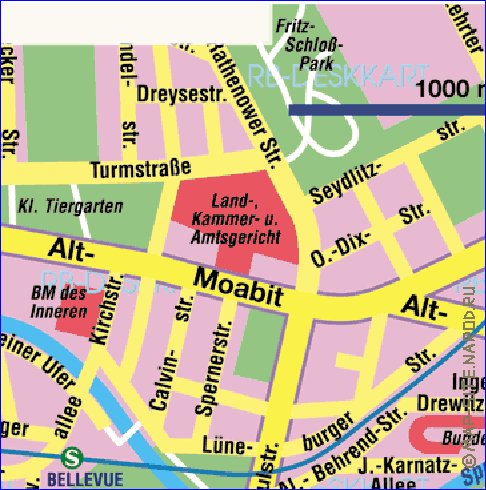 carte de Berlin en allemand