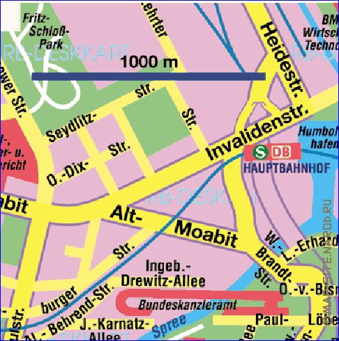 carte de Berlin en allemand