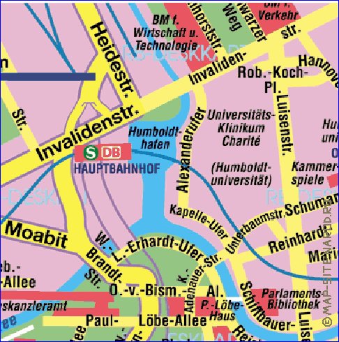 carte de Berlin en allemand