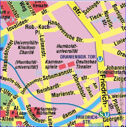 carte de Berlin en allemand