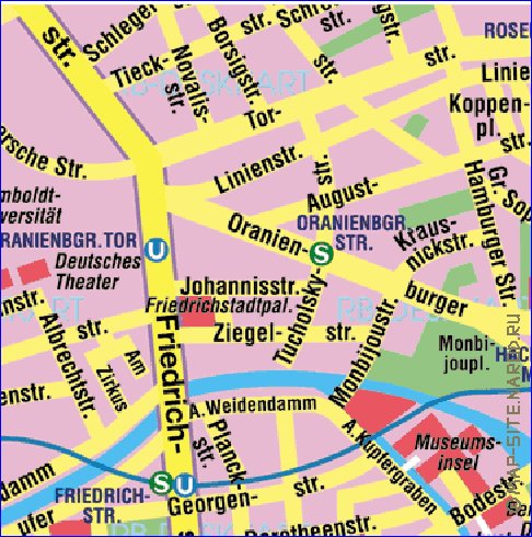 carte de Berlin en allemand