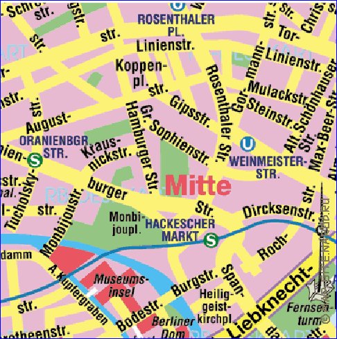 carte de Berlin en allemand