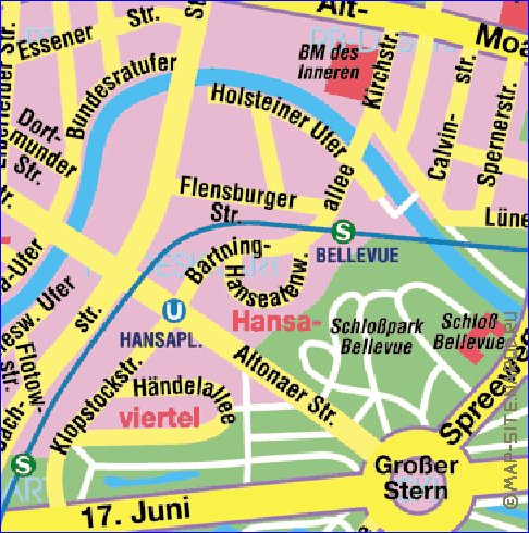 carte de Berlin en allemand