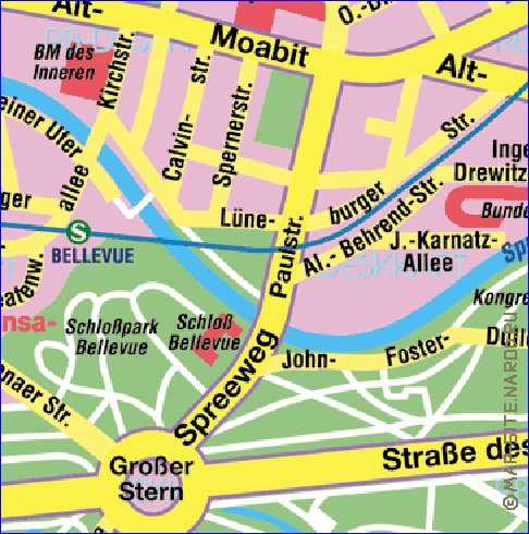 carte de Berlin en allemand