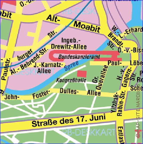 carte de Berlin en allemand