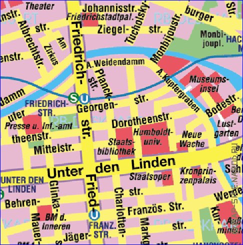 carte de Berlin en allemand