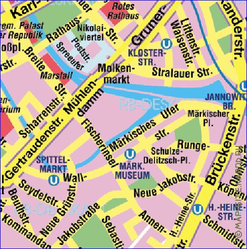 carte de Berlin en allemand