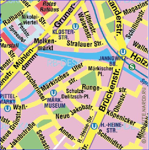 carte de Berlin en allemand