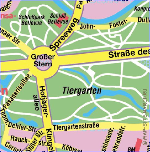 carte de Berlin en allemand