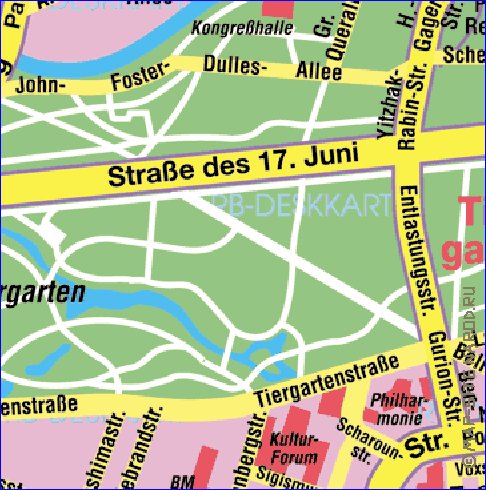 carte de Berlin en allemand