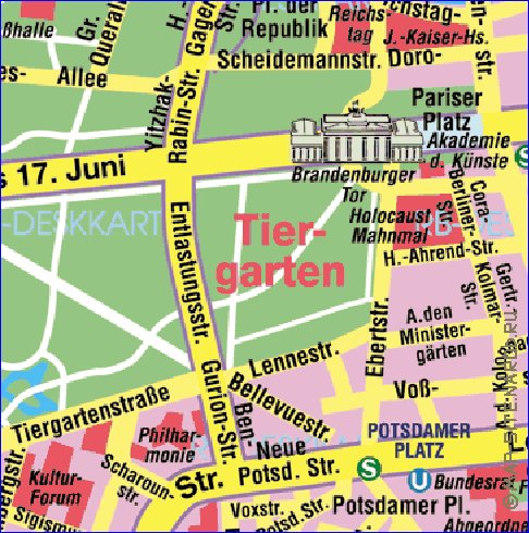 carte de Berlin en allemand