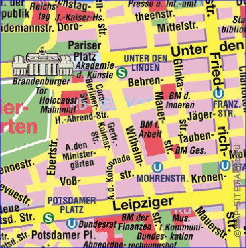 carte de Berlin en allemand