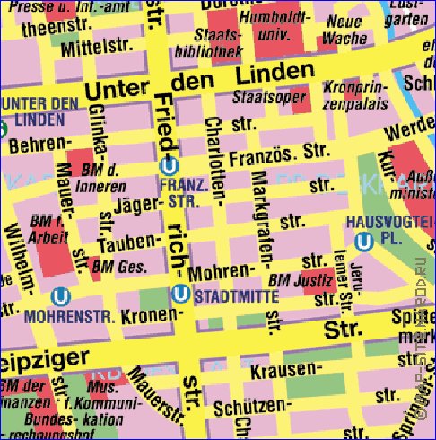 carte de Berlin en allemand