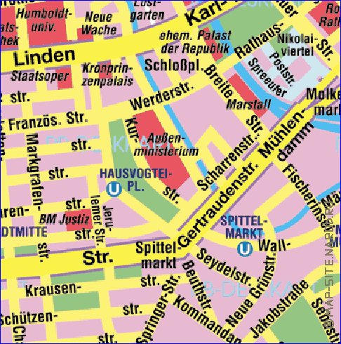 carte de Berlin en allemand