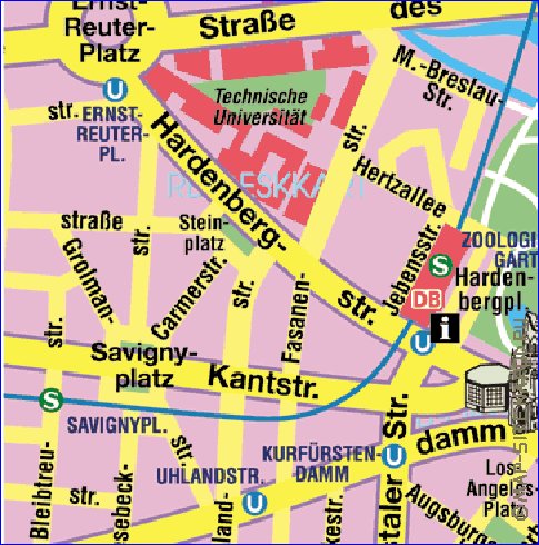 carte de Berlin en allemand