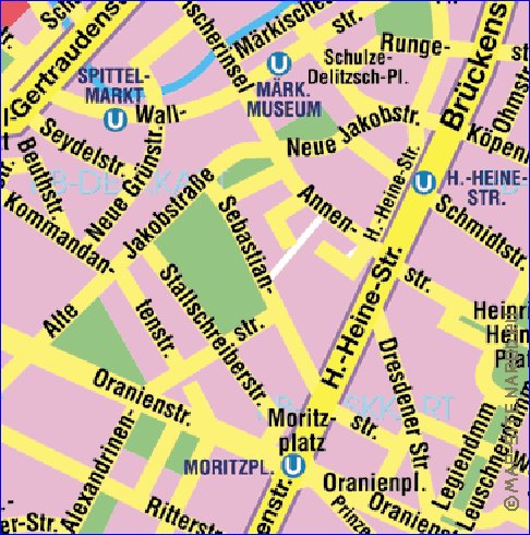 carte de Berlin en allemand