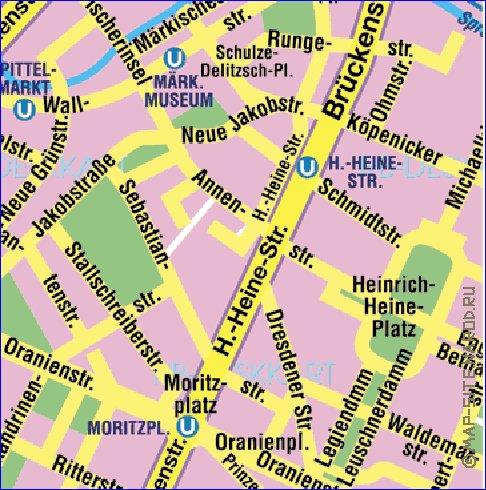 carte de Berlin en allemand