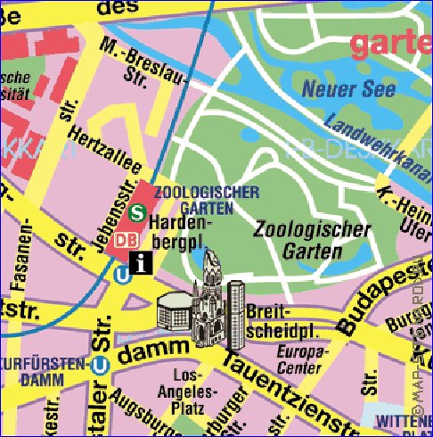 carte de Berlin en allemand