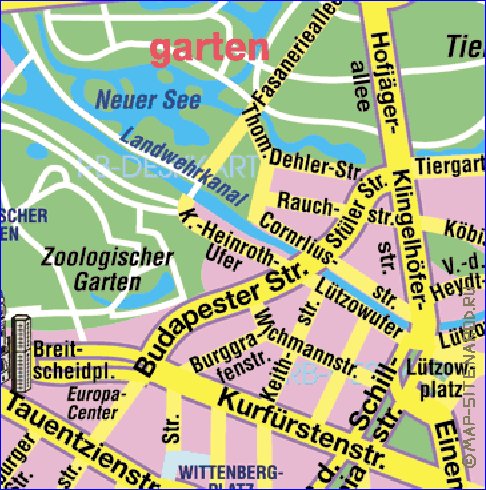 carte de Berlin en allemand