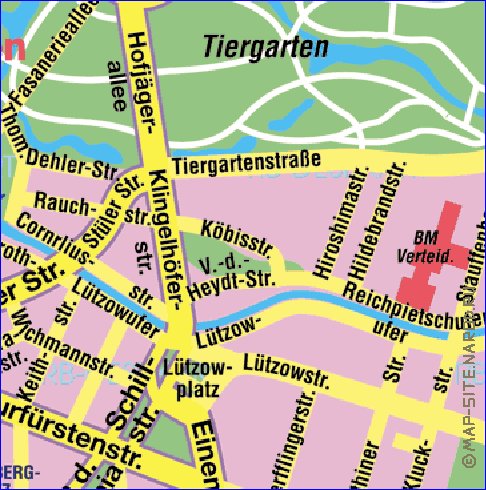 carte de Berlin en allemand