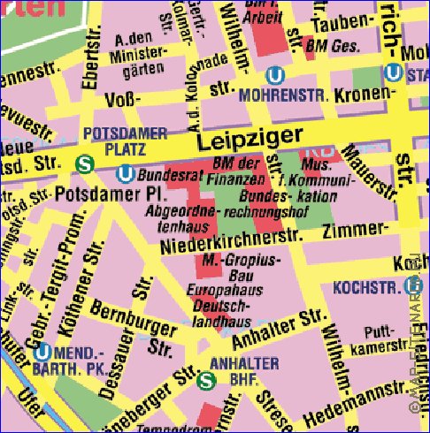 carte de Berlin en allemand