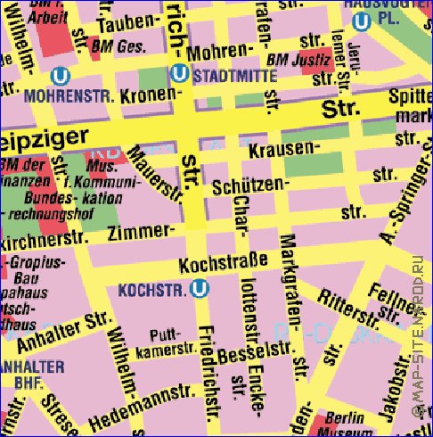 carte de Berlin en allemand