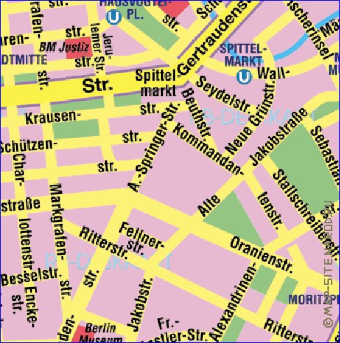 carte de Berlin en allemand