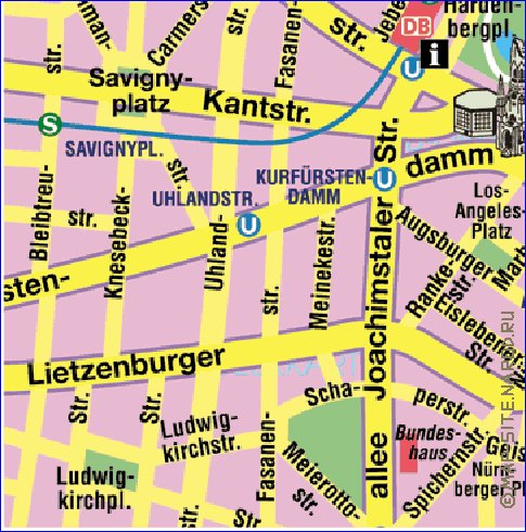 carte de Berlin en allemand