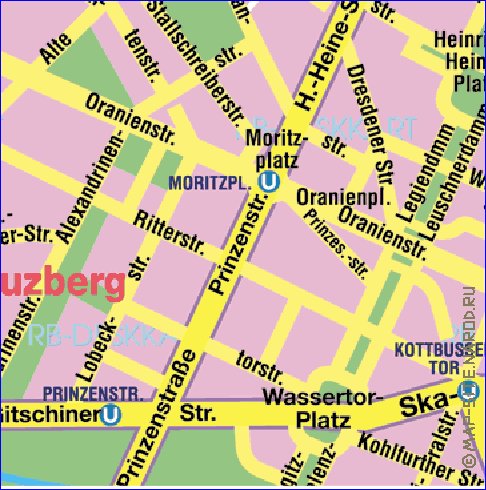 carte de Berlin en allemand